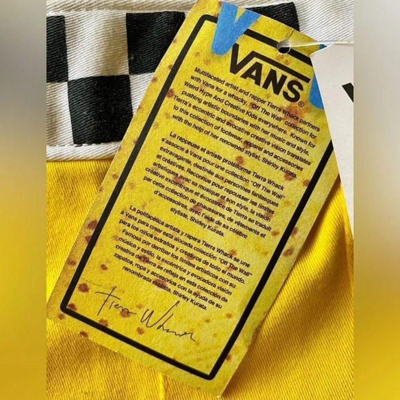 Vans X Tierra Whack pleated skirt in yellow NWT Sz 28 - Picture 5 of 9